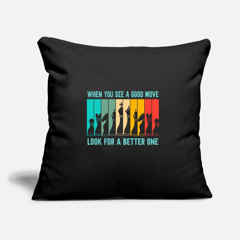 Chess Search for a better move Sofa pillowcase 17,3'' x 17,3'' (45 x 45 cm)