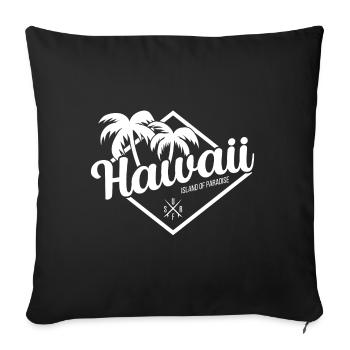 Hawaii Waikiki - Sofa pillowcase 17,3'' x 17,3'' (45 x 45 cm) - black - Front