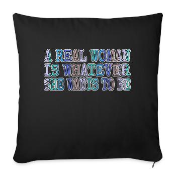 l’avortement est un anniversaire de l’activisme en matière de soins de santé - Housse de coussin décorative 45 x 45 cm - noir - Devant
