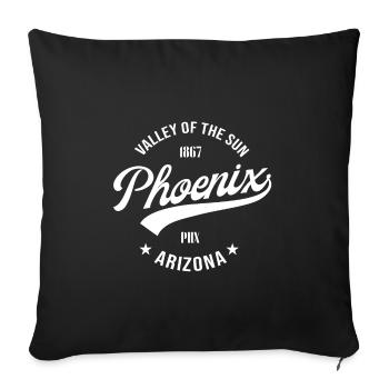 Phoenix Arizona - Sofakissenbezug 45 x 45 cm - Schwarz - Vorne