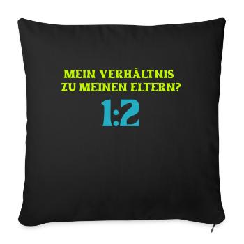 Mathematiker Witz Mathematik Mathe Lehrer Eltern - Sofakissenbezug 45 x 45 cm - Schwarz - Vorne