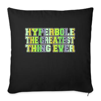 authors quote happy literary bicycle author school - Sofa pillowcase 17,3'' x 17,3'' (45 x 45 cm) - black - Front