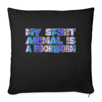 bday present book children humor better - Sofa pillowcase 17,3'' x 17,3'' (45 x 45 cm) - black - Front