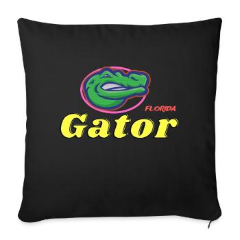 Gator Florida - Housse de coussin décorative 45 x 45 cm - noir - Devant