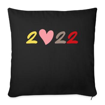 2022 Love on Tour Design inspiré par H.Styles - Housse de coussin décorative 45 x 45 cm - noir - Devant