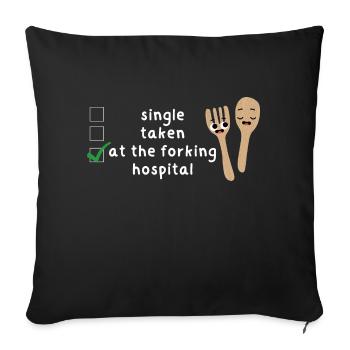 Funny Puns Nurse Preceptor Nursing Preceptorship - Sofa pillowcase 17,3'' x 17,3'' (45 x 45 cm) - black - Front
