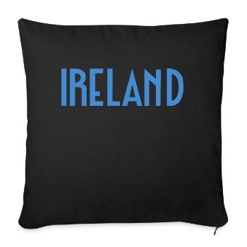 Ireland - Sofa pillowcase 17,3'' x 17,3'' (45 x 45 cm) - black - Front