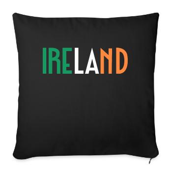 Irlande - Housse de coussin décorative 45 x 45 cm - noir - Devant