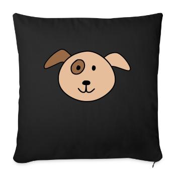 Cute dog - Sofakissenbezug 45 x 45 cm - Schwarz - Vorne