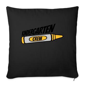 Kindergarten Crew Wax Crayon Team - Sofa pillowcase 17,3'' x 17,3'' (45 x 45 cm) - black - Front