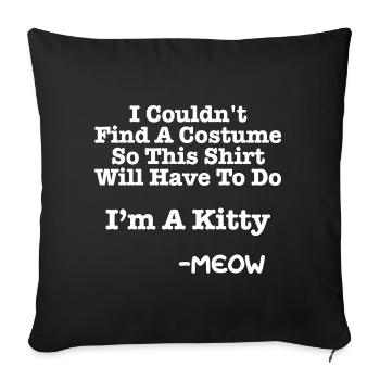Halloween Candy Disguise Costume - Sofa pillowcase 17,3'' x 17,3'' (45 x 45 cm) - black - Front
