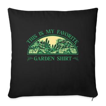 Garden Orchard Gift Gardener Hobby Gardener - Sofa pillowcase 17,3'' x 17,3'' (45 x 45 cm) - black - Front