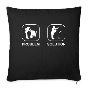 Conductors Gift Conducting Conductor Music - Sofa pillowcase 17,3'' x 17,3'' (45 x 45 cm) - black - Front