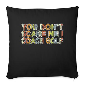 christiangolf golfhoodie golfcoach golfjersey - Sofa pillowcase 17,3'' x 17,3'' (45 x 45 cm) - black - Front