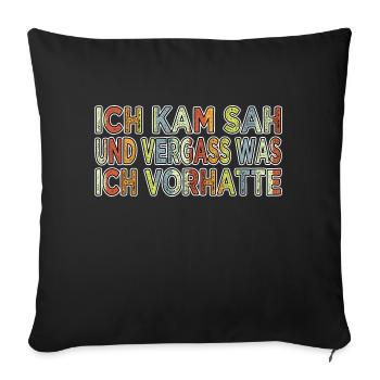 weihnachten geschenkidee lieben spaß - Sofakissenbezug 45 x 45 cm - Schwarz - Vorne