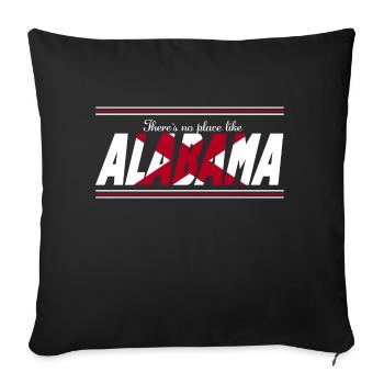 Es gibt keinen Ort wie Alabama - Sofakissenbezug 45 x 45 cm - Schwarz - Vorne