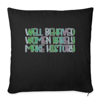 humor liberal women's march protest cool - Sofa pillowcase 17,3'' x 17,3'' (45 x 45 cm) - black - Front