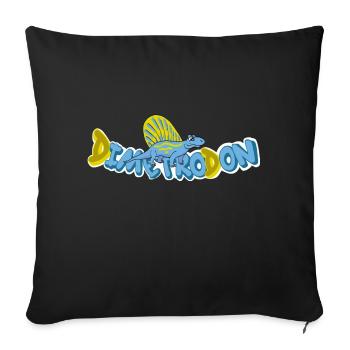 Dimetrodon - Housse de coussin décorative 45 x 45 cm - noir - Devant