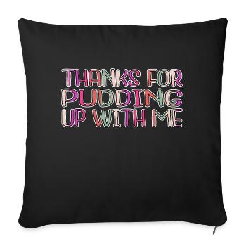 dinosaurs joke cute computer awesome birthday - Sofakissenbezug 45 x 45 cm - Schwarz - Vorne