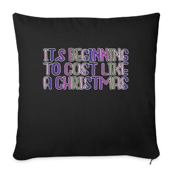 baby funny birthday present animal dino santa - Sofa pillowcase 17,3'' x 17,3'' (45 x 45 cm) - black - Front