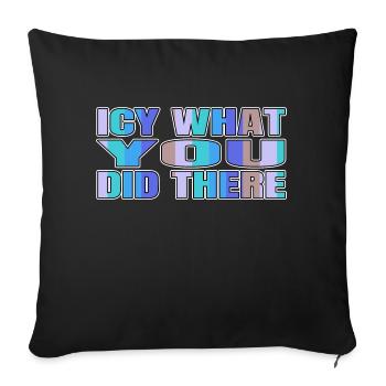 Dinosaur Tshirt Joke Christmas Present Beard - Sofa pillowcase 17,3'' x 17,3'' (45 x 45 cm) - black - Front