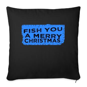 beach holiday comic bass fishing funny axie rod - Sofa pillowcase 17,3'' x 17,3'' (45 x 45 cm) - black - Front