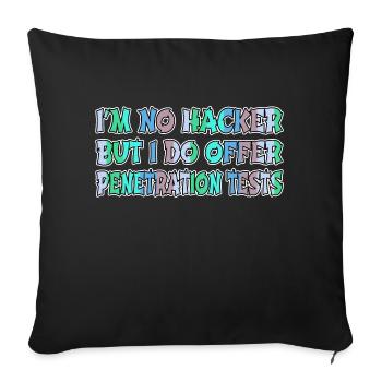 anonyme nous attendre éthique idée cadeau d’anniversaire - Housse de coussin décorative 45 x 45 cm - noir - Devant