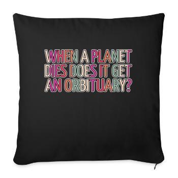 Art Cool Astrophysics Statement Bday Funny - Sofa pillowcase 17,3'' x 17,3'' (45 x 45 cm) - black - Front