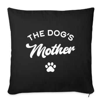 La mère du chien - Housse de coussin décorative 45 x 45 cm - noir - Devant
