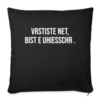 Erzgebirge Verstehst du nicht als fremder - Sofakissenbezug 45 x 45 cm - Schwarz - Vorne