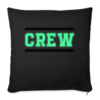 Crew - Sofa pillowcase 17,3'' x 17,3'' (45 x 45 cm) - black - Front