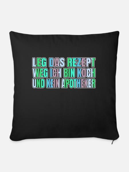 berufung küchenhilfe weihnachten veganer grillen - Sofakissenbezug 45 x 45 cm - Schwarz