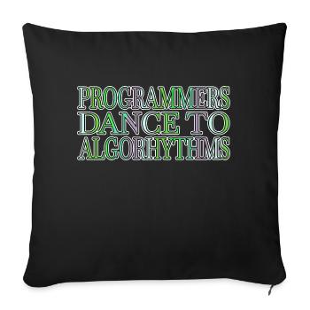 Informaticienne infirmière citation fille cadeau d’anniversaire - Housse de coussin décorative 45 x 45 cm - noir - Devant