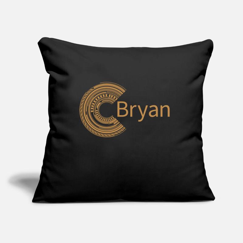 Pour Bryan Housse de coussin décorative 45 x 45 cm