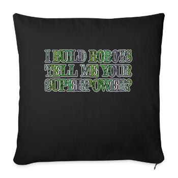 funny sayings happy sci fi birthday present idea - Sofakissenbezug 45 x 45 cm - Schwarz - Vorne