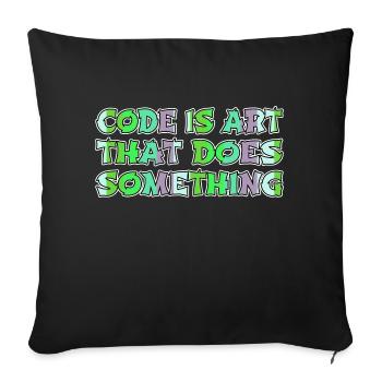 Blagues Spécialiste en informatique de la santé Vêtements Fun - Housse de coussin décorative 45 x 45 cm - noir - Devant