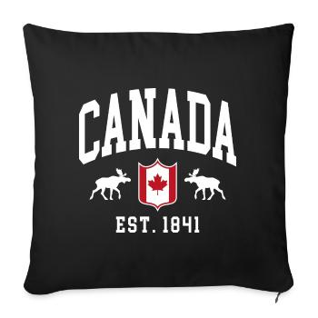 Canada - Housse de coussin décorative 45 x 45 cm - noir - Devant