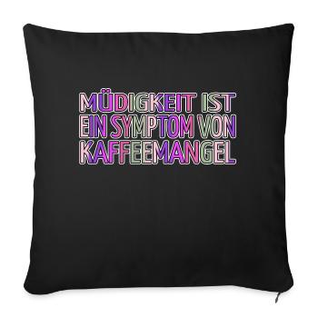 kaffeebecher arabica cool tasse lustig - Sofakissenbezug 45 x 45 cm - Schwarz - Vorne