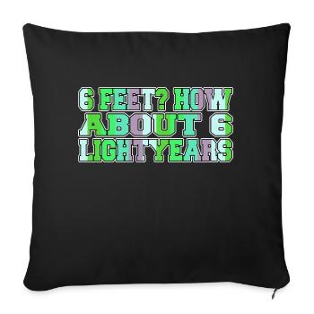 Alien Abduction 51 Weightless Celestial 2019 - Housse de coussin décorative 45 x 45 cm - noir - Devant