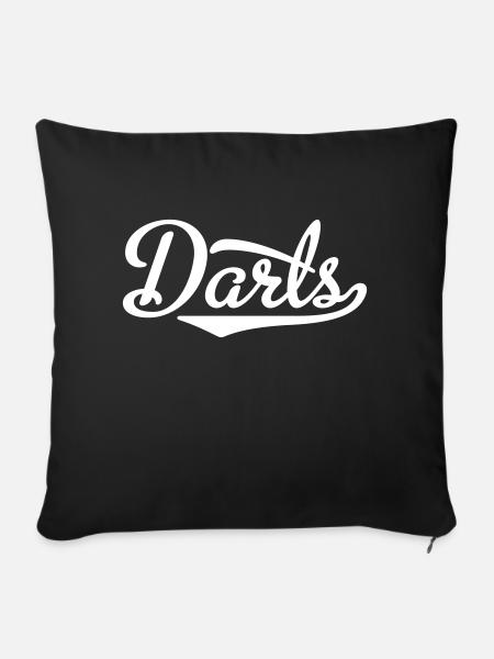Darts - Sofakissenbezug 45 x 45 cm - Schwarz