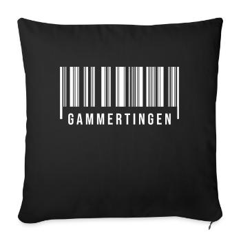 Gammertingen Schwaben - Sofakissenbezug 45 x 45 cm - Schwarz - Vorne