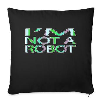 engineer family robotics engineer automation gift - Sofakissenbezug 45 x 45 cm - Schwarz - Vorne