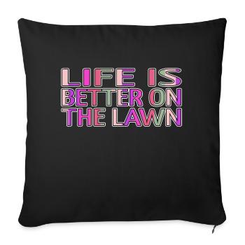 Golf Clubs FunnyGolf Shirt Golf Swing Golfmom Joke - Sofa pillowcase 17,3'' x 17,3'' (45 x 45 cm) - black - Front