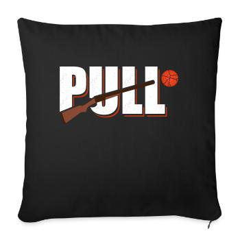 Pull Skeet Tir - Housse de coussin décorative 45 x 45 cm - noir - Devant