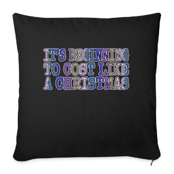 Dinosaure Lune Drôle Bday Barbes Cadeau Blague Citation - Housse de coussin décorative 45 x 45 cm - noir - Devant