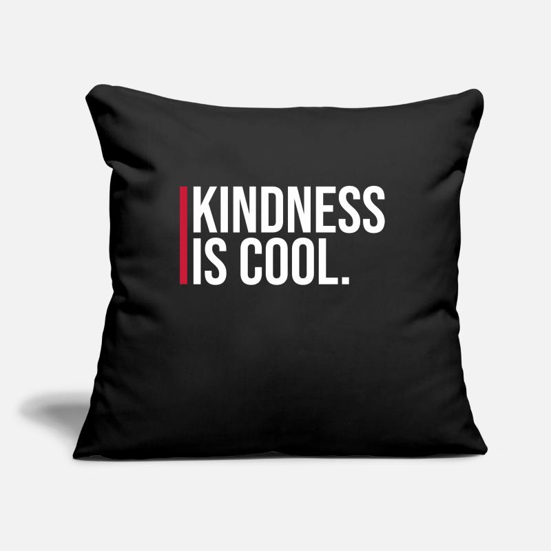 Kindness Is Cool Kindness Kindness Saying Sofa pillowcase 17,3'' x 17,3'' (45 x 45 cm)