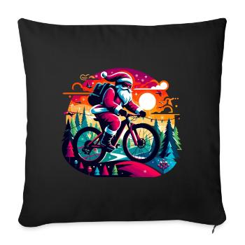 Santa VTT Néon - Housse de coussin décorative 45 x 45 cm - noir - Devant