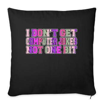 robotics statement birthday present - Sofa pillowcase 17,3'' x 17,3'' (45 x 45 cm) - black - Front
