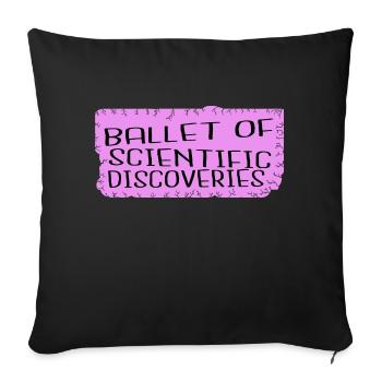 dictons cadeau cadeau cadeau idée expérience - Housse de coussin décorative 45 x 45 cm - noir - Devant