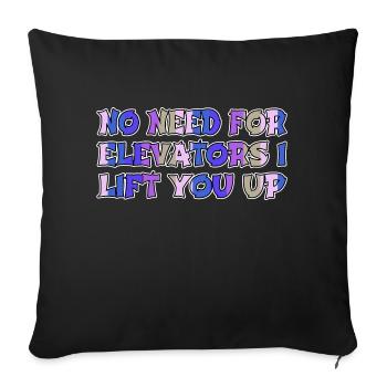 Humour Basketball Sport Hiver Frein À Disque Idée Cadeau - Housse de coussin décorative 45 x 45 cm - noir - Devant